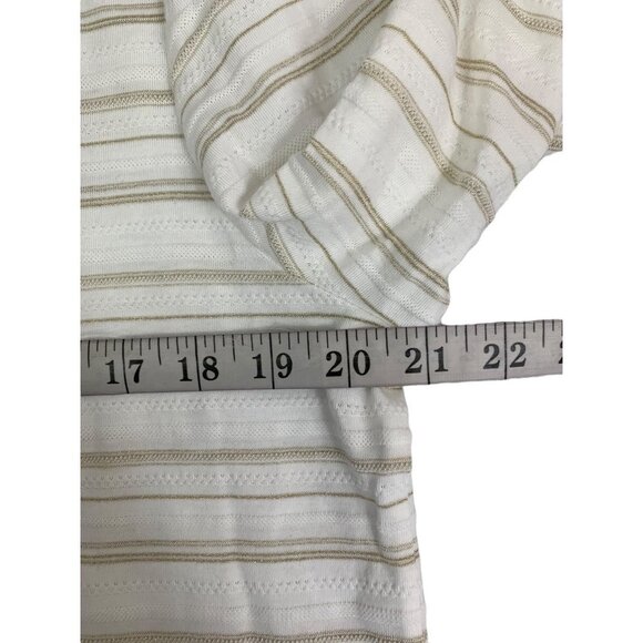 Croft & Barrow Women's Gold & White Top - Picture 5 of 6